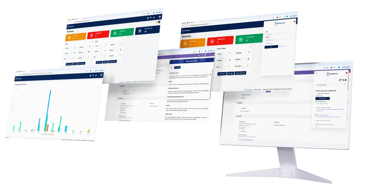 TheAppSherpa Screens